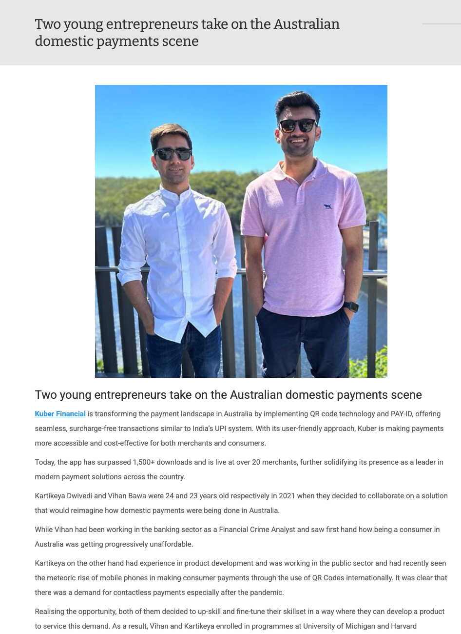 Australian Fintech Article